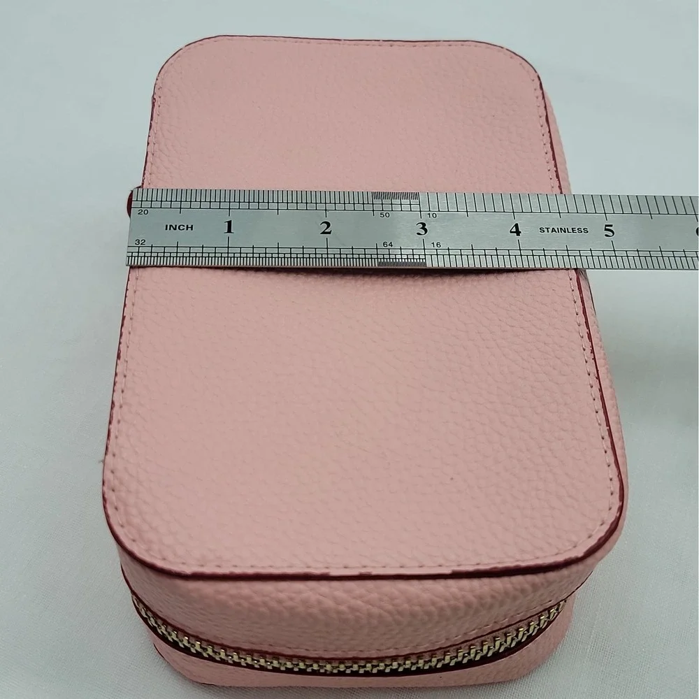 Trish McEvoy Makeup Planner Case Pink Red Heart Power Makeup ZipAround 2 Pages